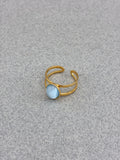 BAGUE Double Bleue
