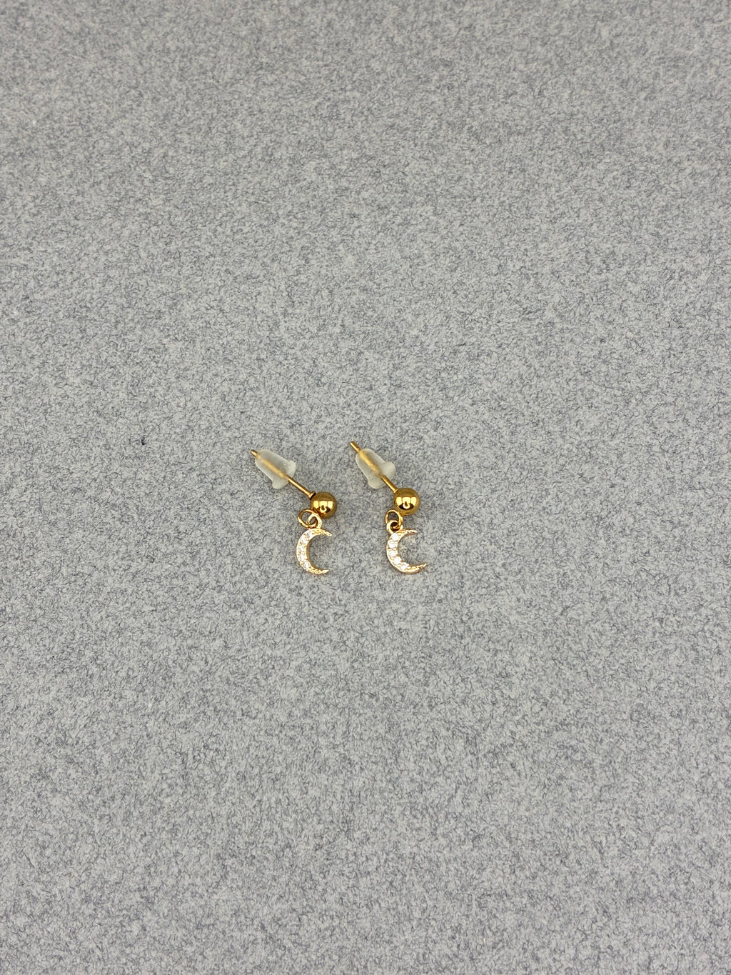 BOUCLES D'OREILLES Lunes Strass