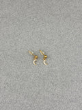 BOUCLES D'OREILLES Lunes Strass